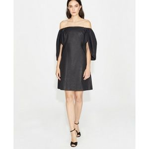 Halston Heritage Metallic Jacquard Dress